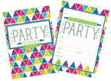 Party Invitations - Triangles