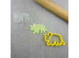 Triceratops Bones 3D Embosser & Cutter Set