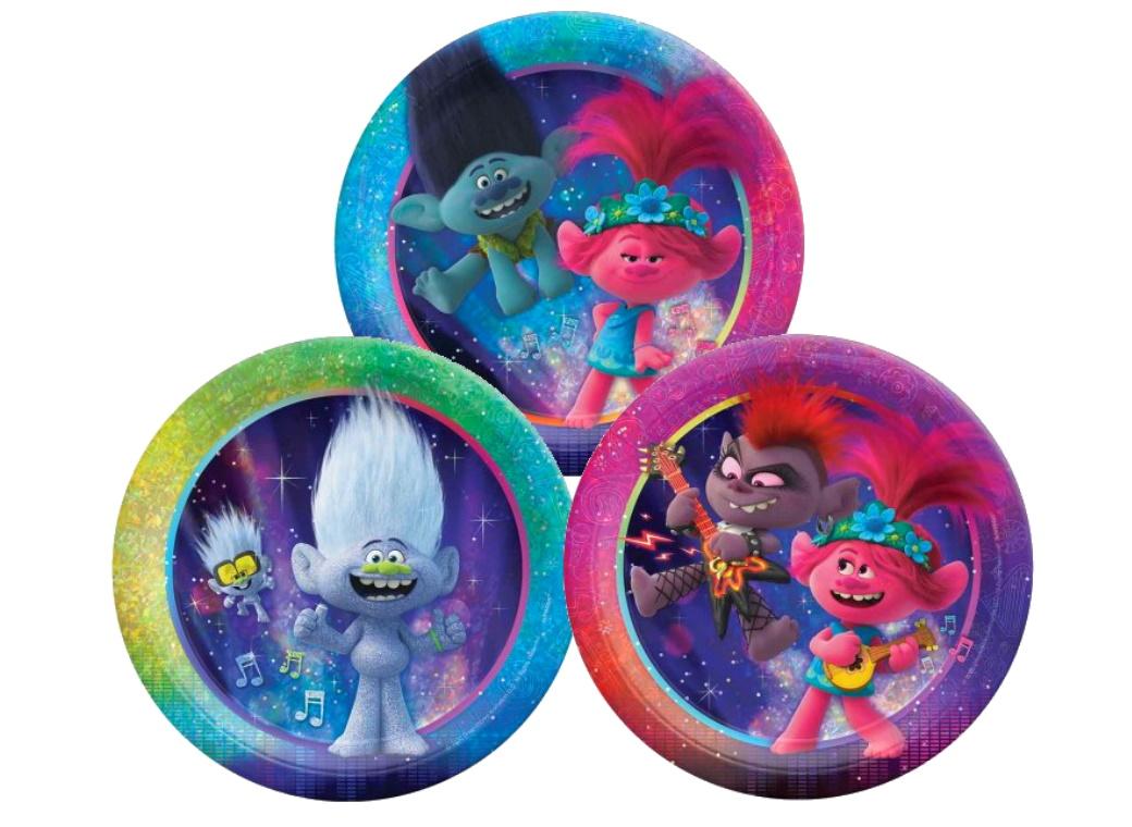 Trolls World Tour Lunch Plates 8pk