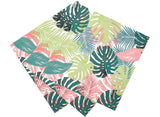 Tropical Fiesta Pastel Palm Leaf Napkins 20pk