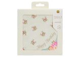 Truly Scrumptious Blue & Pink Floral Napkins 20pk