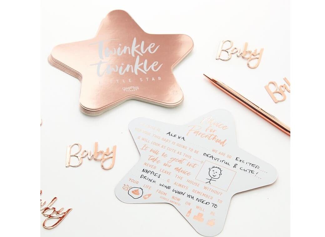 Twinkle Twinkle Baby Shower Advice Cards 10pk