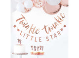 Twinkle Twinkle Rose Gold Bunting