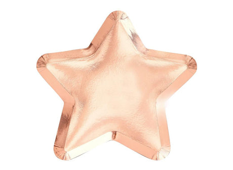 Twinkle Twinkle Rose Gold Star Plates 8pk