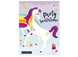 Party Invitations - Unicorn Rainbow