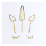 Unicorn Horn Set - Gold Acrylic