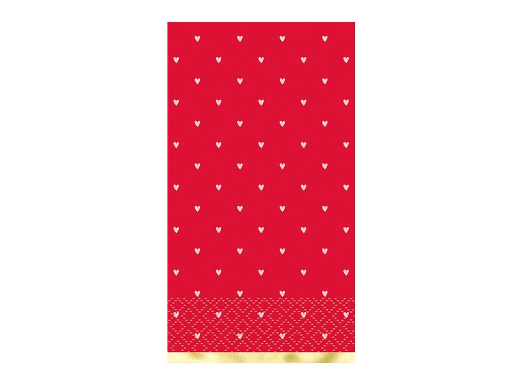 Red Mini Hearts Guest Napkins 16pk