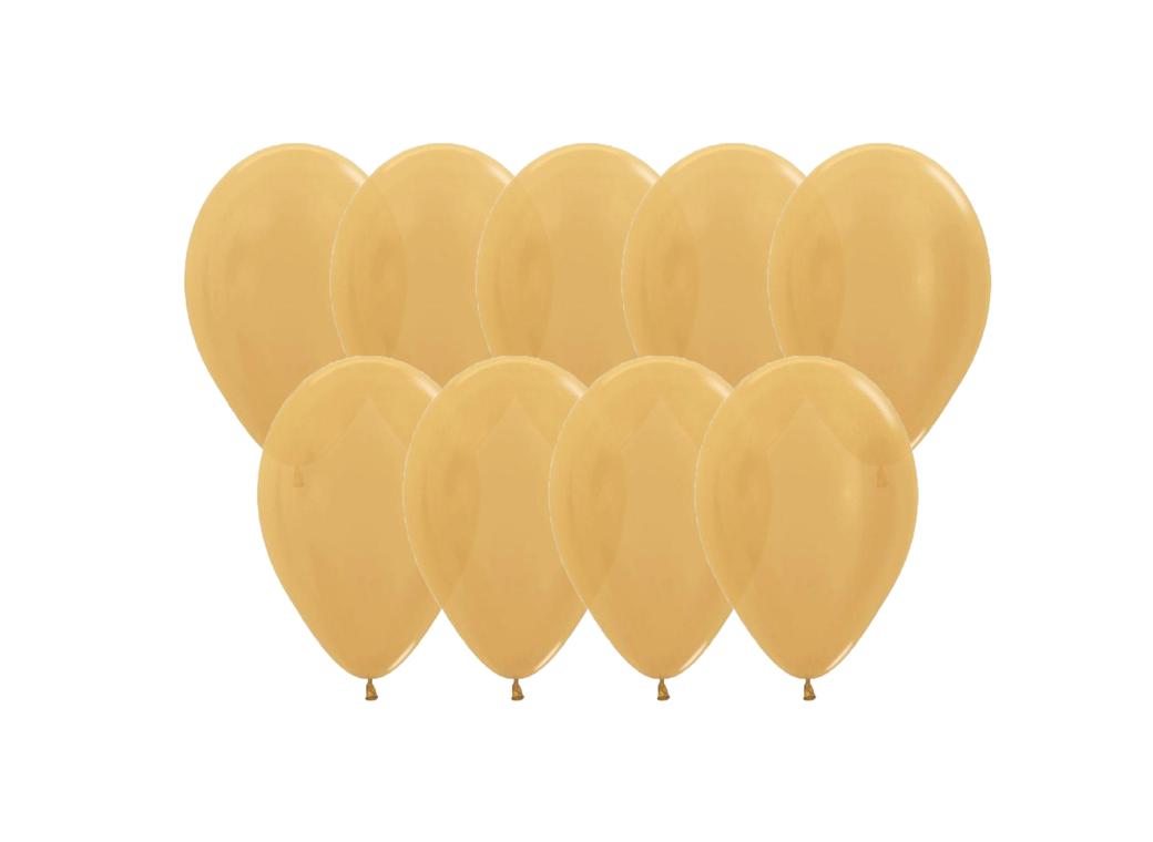 Value Mini Balloons 50PK - Gold