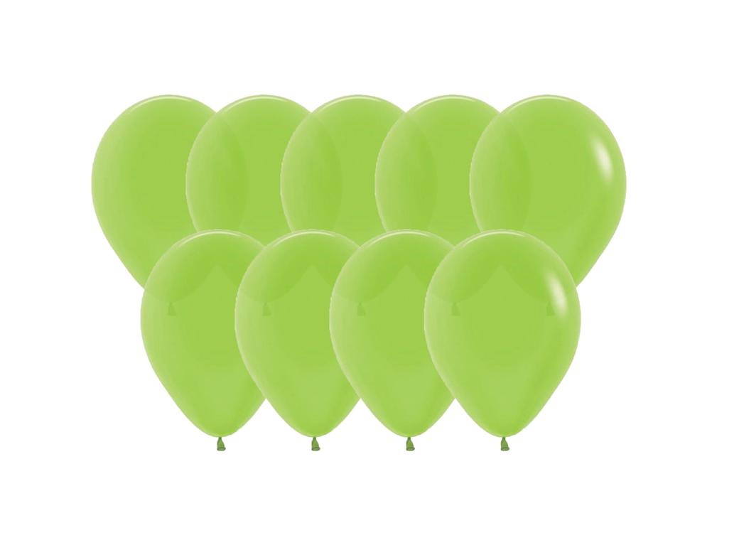 Value Mini Balloons 50PK - Kiwi Green