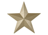 Gold Hammered Metal Star Christmas Decoration