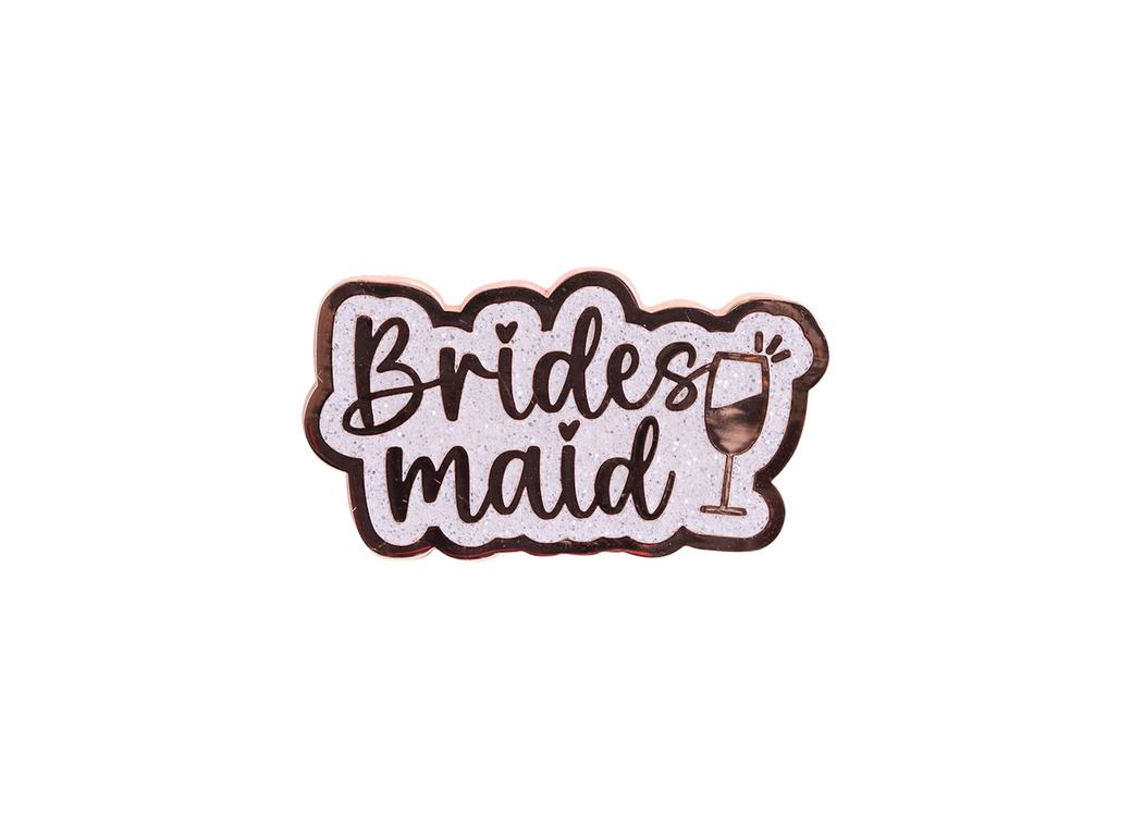 Wedding Keepsake Pin - Bridesmaid