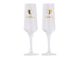 Wedding Wifey & Hubby Wine Glass Set