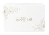 Gold Botanical Wedding Wishing Well Box