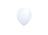 White 12cm Balloons 10pk