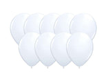 White 12cm Balloons 50pk