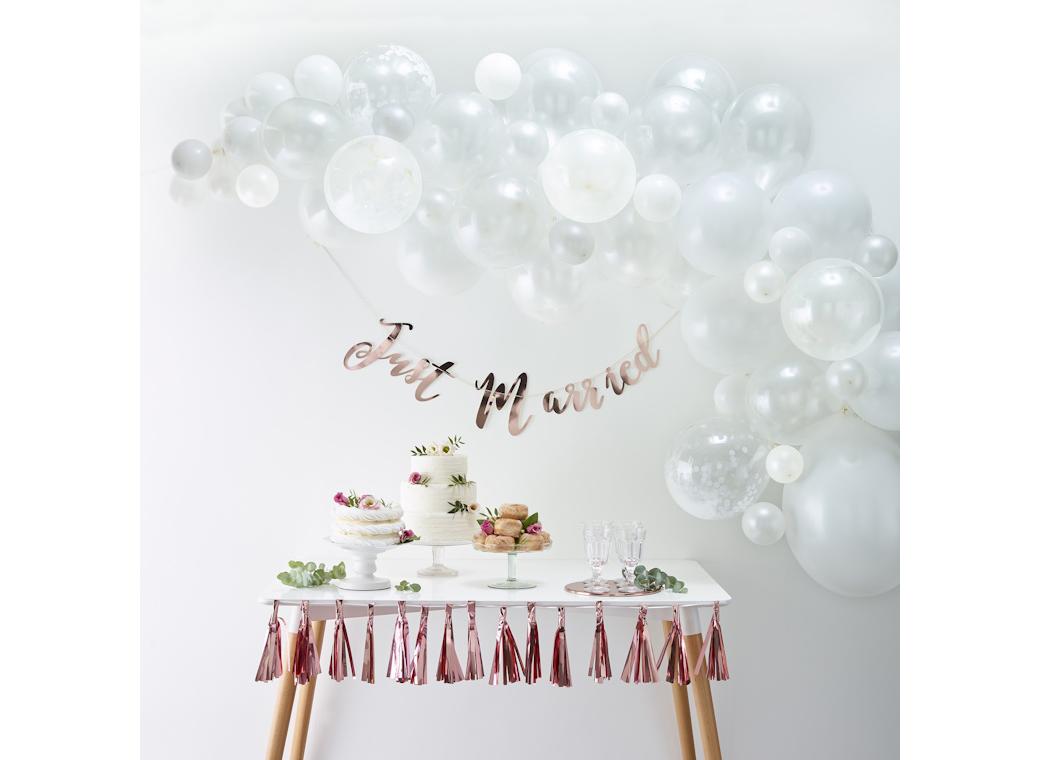 White Balloon Arch Kit