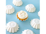 White Bloom Cupcake Cups 24pk