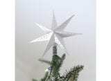 White Christmas Tree Star Topper