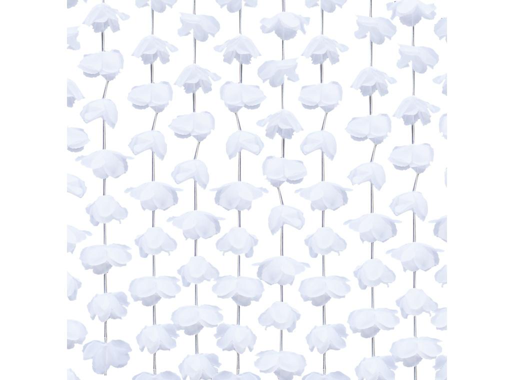 White Flower Curtain Backdrop