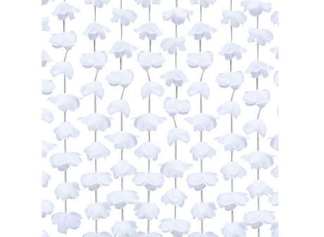 White Flower Curtain Backdrop