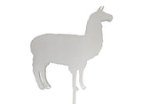 White Llama Cake Topper