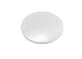 White 15mm Masonite Cake Board Round - 6"