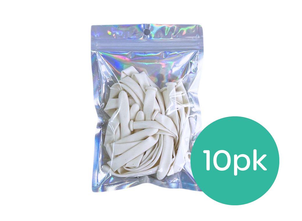 Modelling Balloons 10pk - White