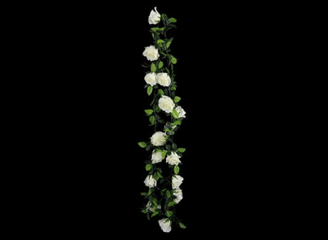 White Rose Garland