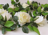 White Rose Garland