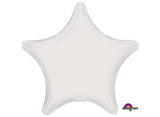 Star Shaped Foil Balloon - White