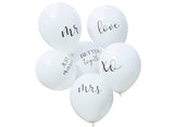 White Wedding Balloons 6pk