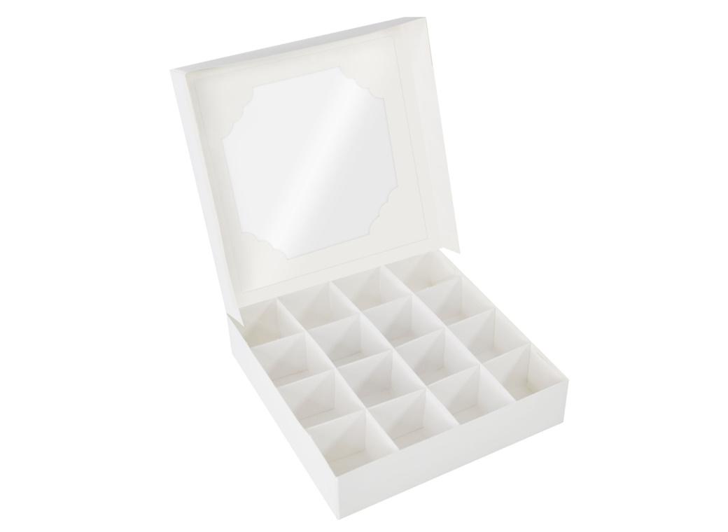 White Window Treat Boxes & Inserts 5pk