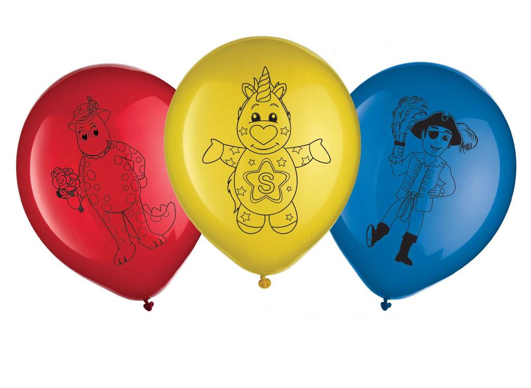 The Wiggles Party Balloons 6pk