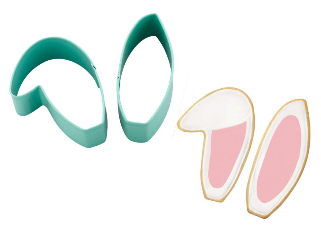 Wilton Bunny Ears Cookie Cutter Set