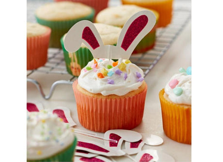 Wilton Bunny Ears Cupcake Toppers 24pk