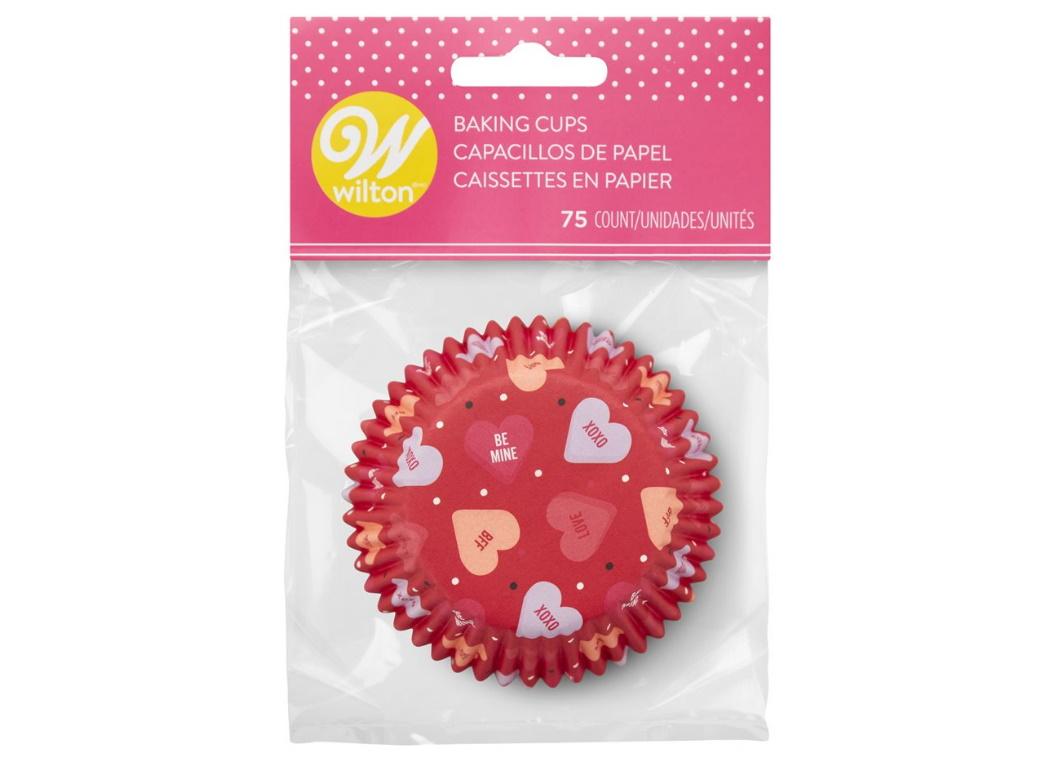 Wilton Candy Hearts Cupcake Cases 75pk