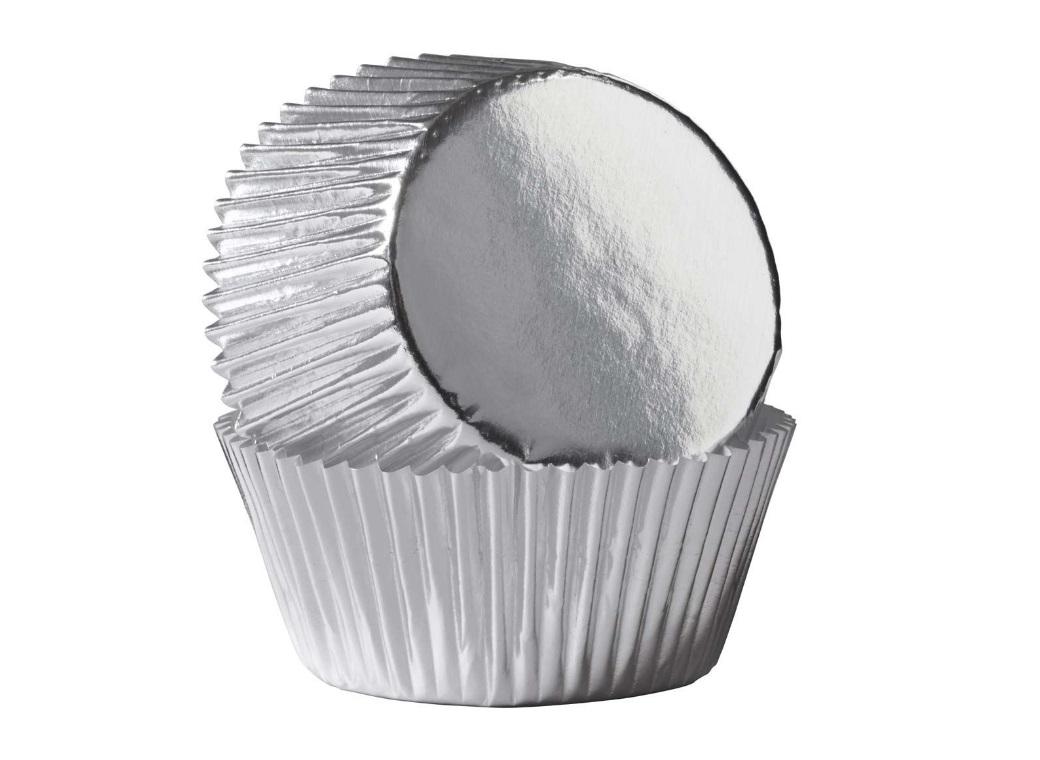 Silver Foil Cupcake Cases 24pk