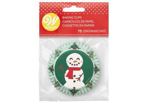 Wilton Cupcake Cases - Happy Snowman 75pk