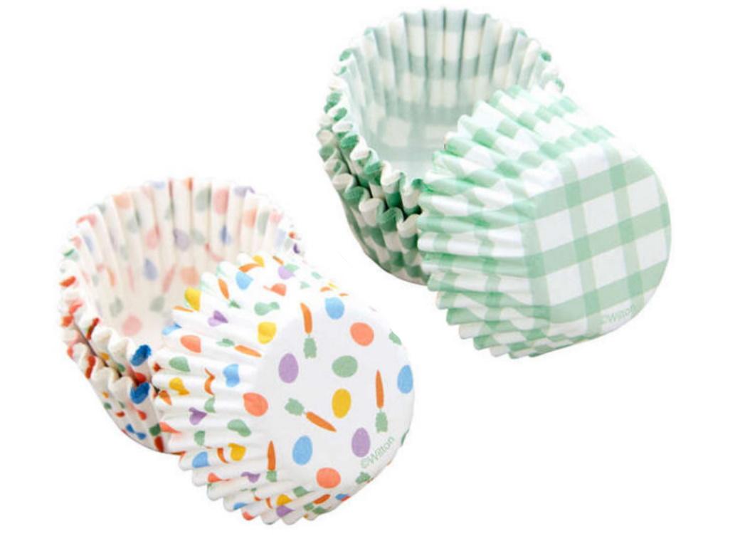 Wilton Easter Egg & Plaid Mini Cupcake Cases 100pk