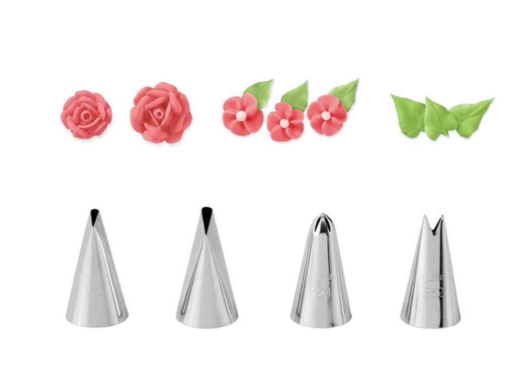 Wilton Flower 4pc Tip Set