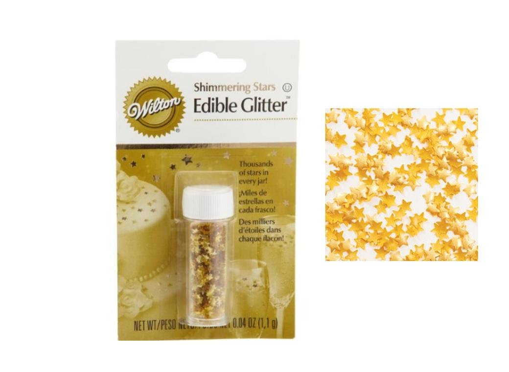 Wilton Edible Glitter Stars - Gold