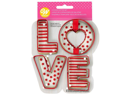 Wilton LOVE Cookie Cutter Set