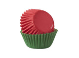 Wilton Mini Cupcake Cases - Red & Green 100pk