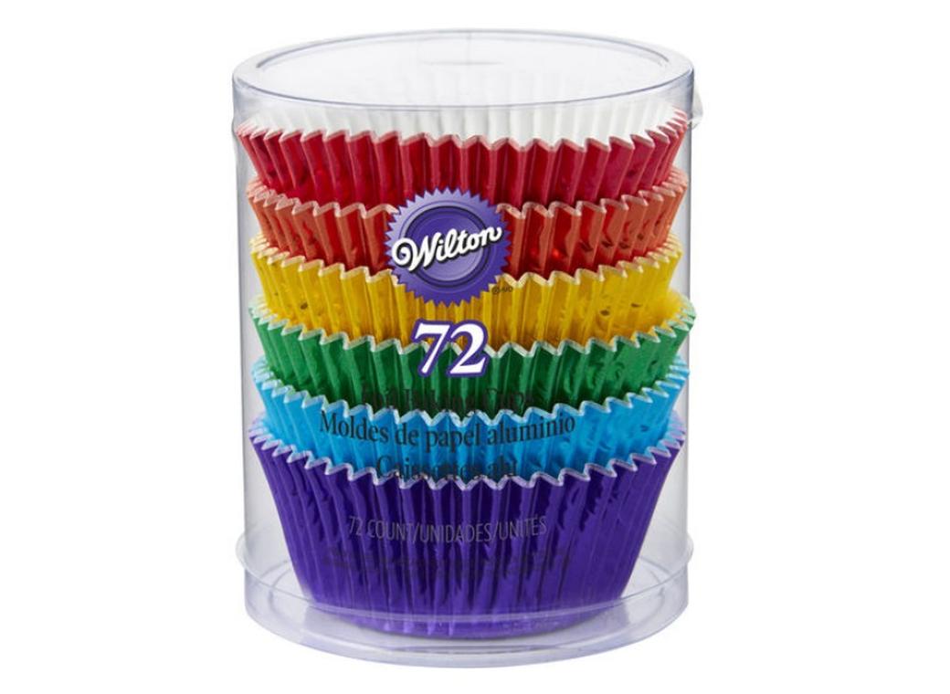 Wilton Rainbow Foil Cupcake Cases 72pk