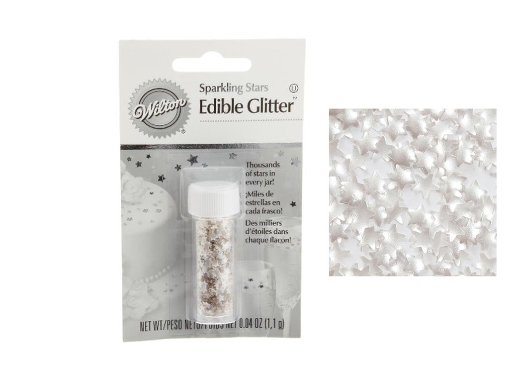 Wilton Edible Glitter Stars - Silver