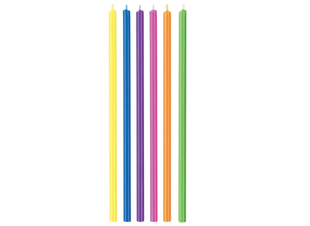 Wilton Tall Multicolour Candles 12pk