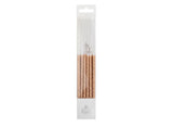 Wish Glitter Dipped Candles 12pk - Rose Gold