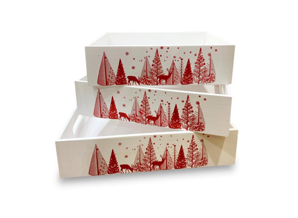 Wooden Christmas Gift Tray - Large