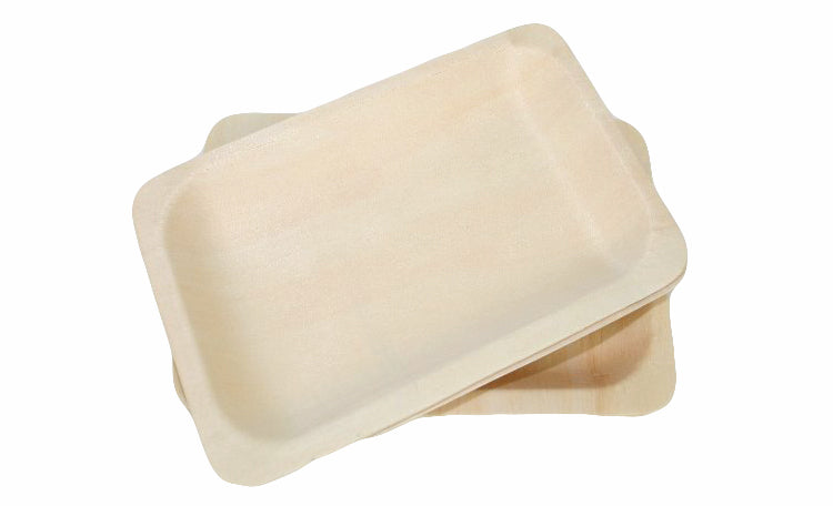 Wooden Plates Medium - 6pk