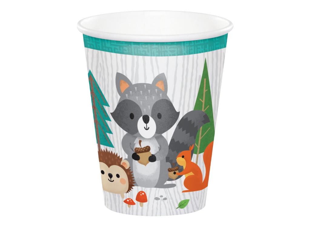 Woodland Animals Cups 8pk